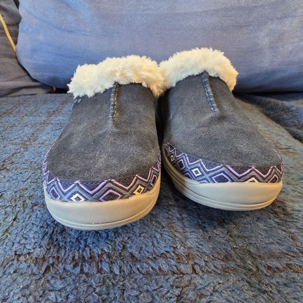 Ryka Adventure Mid Sneakers Womens US 10M Multi Faux Fur Lined Comfort Slip On - Picture 2 of 7